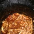 Maya's cooksnap of when they made Ellie's Crockpot BBQ Chicken.