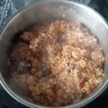 El cooksnap de Belén Martínez Sánchez cuando hizo Arroz meloso con butifarras y chorizo.