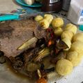 El cooksnap de Estefi Cuicci cuando hizo Picana al horno con cebollas caramelizadas.