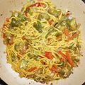 El cooksnap de Sabrina Gonzalez cuando hizo Tallarines al wok de verduras.