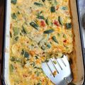 El cooksnap de Natalia Yarussi cuando hizo Tortilla de zapallitos y zanahoria rellena con queso y huevo.