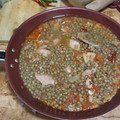El cooksnap de Blanca Ramírez cuando hizo Sopa de lentejas.