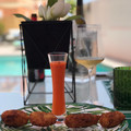 El cooksnap de maria cuando hizo Gazpacho y croquetas de jamón.