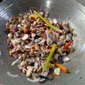 Cooksnap shazrina semasa beliau membuat Remis Tumis Serai.
