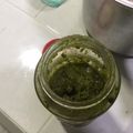 El cooksnap de Claudia Rojas cuando hizo Pesto de cilantro 🌿🥣🧀.