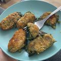 El cooksnap de Claudia Artiles González cuando hizo Croqueta de espinacas, cebolla caramelizada y queso de cabra.