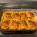 Zoltán Gazdik Cooksnap-ja, amikor elkészítette a(z) Savanyú káposzta ágyon sült fűszeres csirkecombok burgonyával receptet.