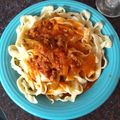 El cooksnap de Dani Hotasegui cuando hizo Tallarines caseros al huevo.