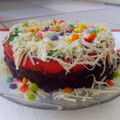 Cooksnap dari esty nursinta untuk resep Rainbow Cake Kukus Ny.Liem