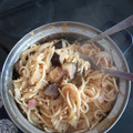 El cooksnap de Estudiante Hambrienta cuando hizo Tallarines con berenjena y panceta.
