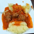 El cooksnap de Larisa Orozco cuando hizo Albóndigas de carne con salsa de vino tinto.