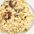 El cooksnap de Sara PA cuando hizo Risotto con setas calabacín y almendras.