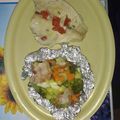 El cooksnap de Irma González cuando hizo Mixiote de brócoli con champiñones y vegetales.