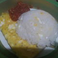 El cooksnap de Eli Diaz cuando hizo Omelette de huevo con paleta y queso.