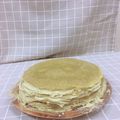 蔡沛琪 的 抹茶千層蛋糕｜Matcha Mille Crêpe Cake cooksnap