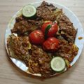 Somashree Nandi Karmakar's cooksnap of when they made কচু পাতায় ভাপা চিংড়ি (kochu patay bhapa chingri recipe in Bengali).