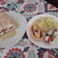 El cooksnap de Irene Franco cuando hizo Arrollado de pollo.