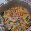 El cooksnap de Pedro cuando hizo Arroz Tres Delicias.