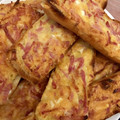 El cooksnap de Emilia S cuando hizo Tostadas con huevos, queso y bacon (al horno) 🍞🧀🥓.