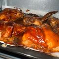 Cooksnap Sucilia semasa beliau membuat Ayam bakar guna oven.