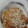 gulab Ramchandani's cooksnap of when they made Aloo chilla.