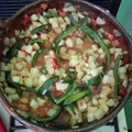 El cooksnap de Caro cuando hizo Chayotes con rajas a la mexicana mmm deli.