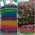 Cooksnap dari Zahirah Amalia untuk resep Rainbow cake kukus ny.liem empuk enak wangi