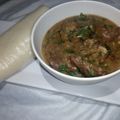 nafisat kitchen 's cooksnap of when they made Pounded yam with egusi soup.