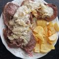 El cooksnap de Iván Adc cuando hizo Ternera en salsa roquefort (+berenjena).