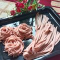 Cooksnap dari Bunattar untuk resep Mie Bayam merah