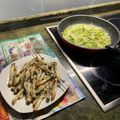 El cooksnap de Jomaru cuando hizo Navajas plancha con Espárragos verdes y salsa de Mantequilla.