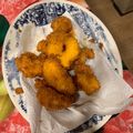 El cooksnap de Laly Bnvo cuando hizo Langostinos apanados con coco, y otros con panko.