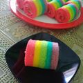Cooksnap dari Mami Valent untuk resep Bolu Gulung Rainbow Mini Kukus