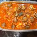 El cooksnap de Ixidoro Mateos cuando hizo Caracoles en salsa de tomate y jamón serrano.