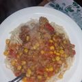 El cooksnap de Paoo Giimenez cuando hizo Tallarines con salsa fácil.