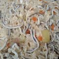 El cooksnap de Sandra cuando hizo Wok de arroz integral salteado con gulas y calabacín.