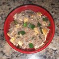 El cooksnap de karinandrea cuando hizo Arroz chaufa.