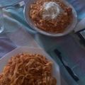 El cooksnap de Nuria Fdez cuando hizo Espaguetis a la boloñesa.