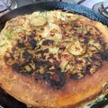 El cooksnap de María Edith Oppido cuando hizo Tortilla de zapallitos zucchinis.