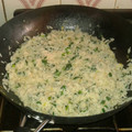El cooksnap de Emilce OwO cuando hizo Risotto de espinacas.