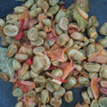 El cooksnap de Señorita Guerrero cuando hizo Habitas baby con piquillos y jamón .