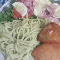 El cooksnap de Lily arzola cuando hizo Spaghetti al cilantro.