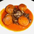 El cooksnap de carme castillo cuando hizo Albóndigas de carne de cerdo.