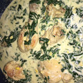 El cooksnap de Jeniffer Garcia cuando hizo Pollo en crema con espinacas y elote.