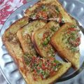 Apeksha sam का कुकस्नैप जब उन्होंने ब्रेड पिज़्ज़ा (Bread Pizza recipe in Hindi) बनाया था।