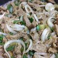 El cooksnap de francesca gallguillos cuando hizo Carne Mongoliana.