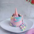Cooksnap dari Hayatun Nufus AY untuk resep Unicorn Pudding Cake with Vla Strawberry