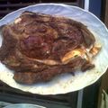 El cooksnap de Marieta cuando hizo Chuletón a las hierbas.