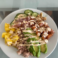 El cooksnap de Aleksandra Lukić cuando hizo Poke de salmón con mayonesa japonesa.