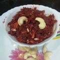 Aruna Thapar का कुकस्नैप जब उन्होंने चुकंदर हलवा(Chukunder ka halwa recipe in Hindi) बनाया था।